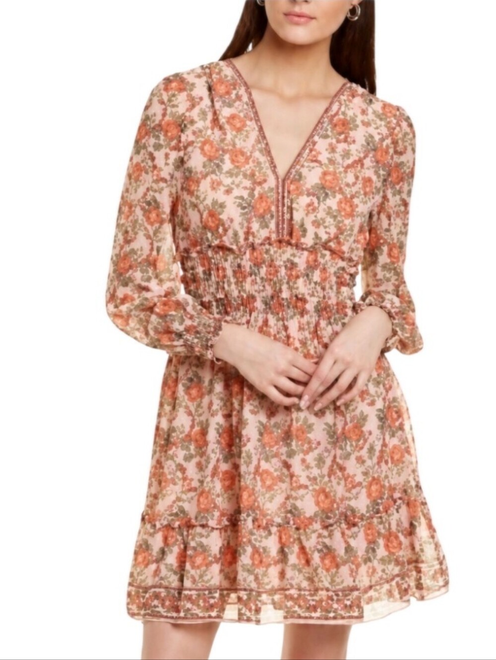 Max Studio Floral Print Dress Size Small